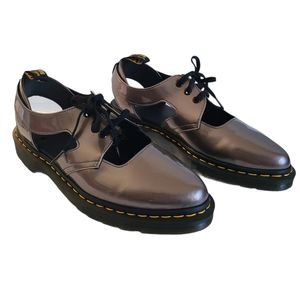 Dr. Martens Genna Pewter Cut Out Shoes Women's 10